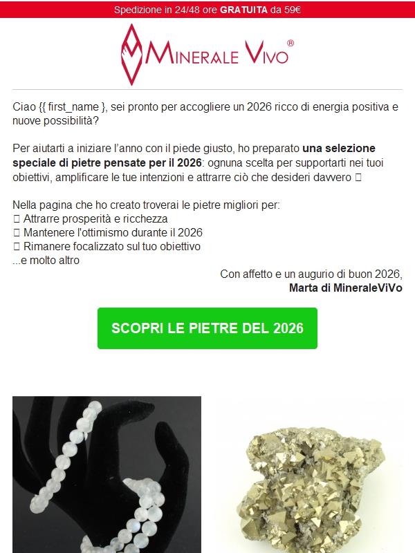 Hai già scelto la tua pietra guida per il 2026?