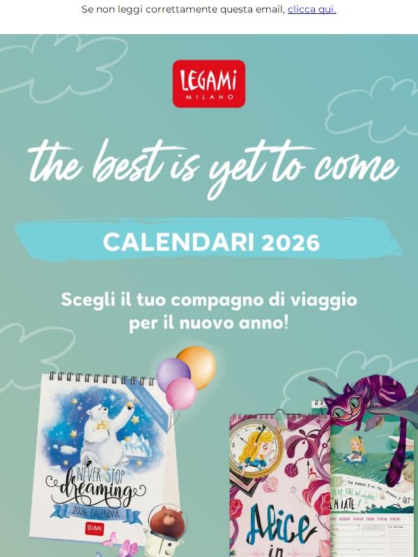 Calendari 2026: scegli il tuo compagno di viaggio per il nuovo anno