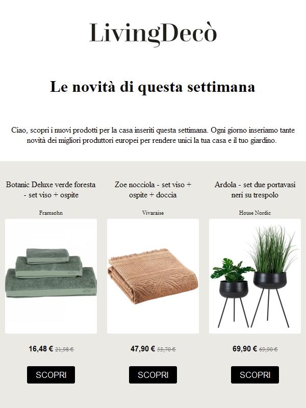 Scopri le novità di questa settimana