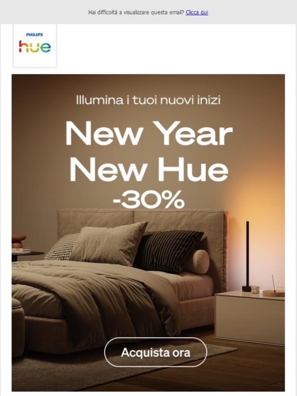 Offerte 💡30% di sconto –  New Year, New Hue!