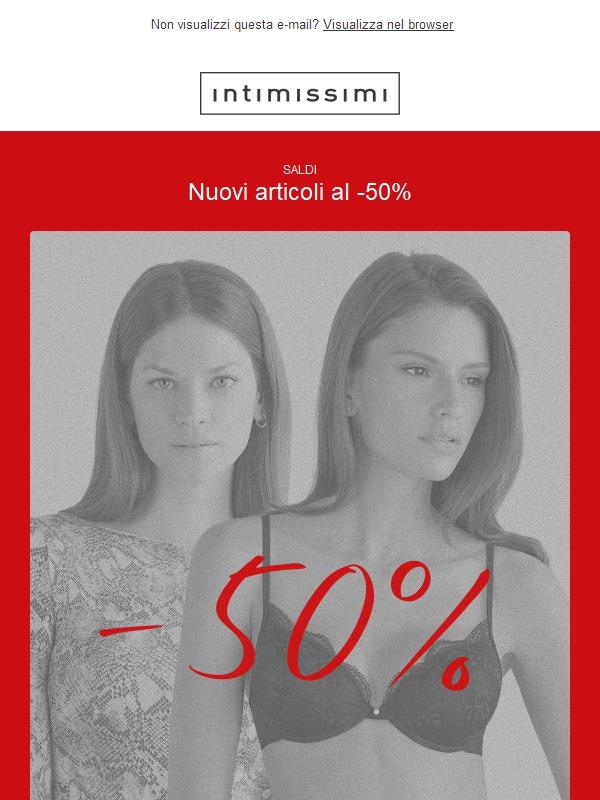 SALDI -50%: nuovi articoli in sconto!