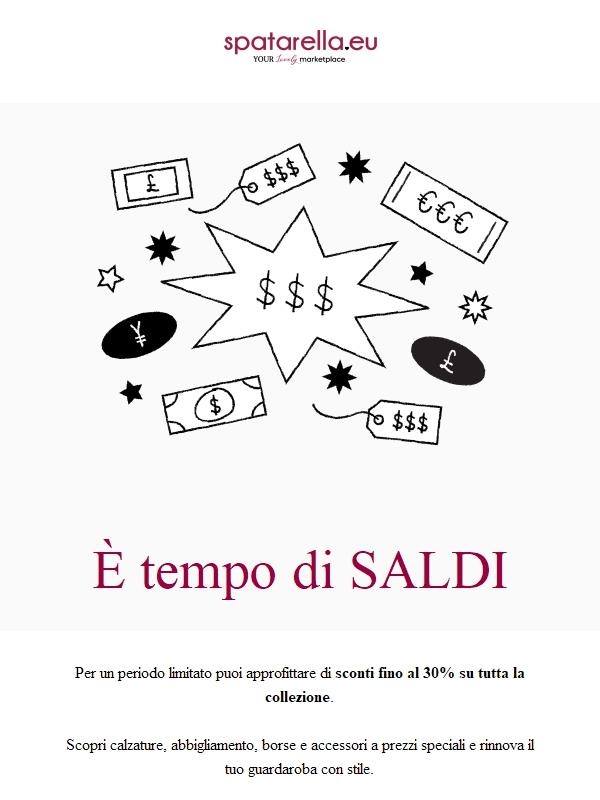 ✨ Saldi fino al 30% su tutta la collezione ✨