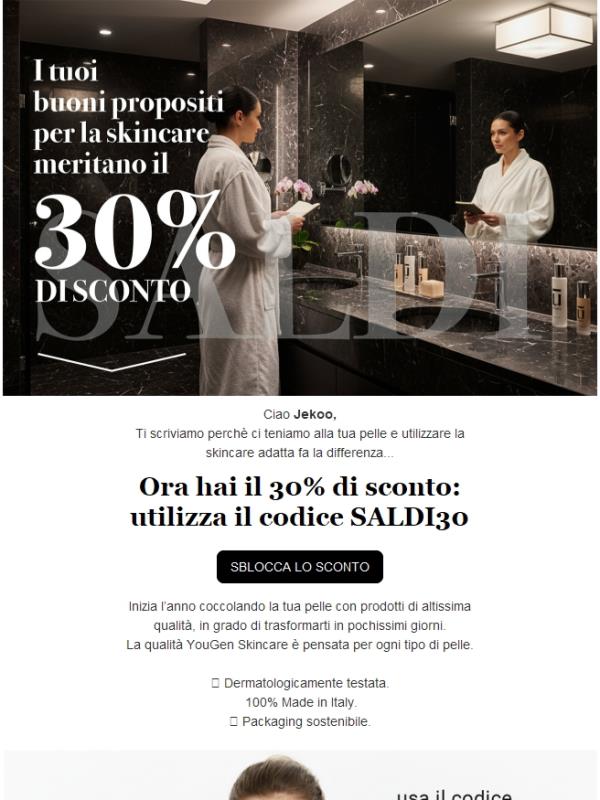 Anno nuovo, pelle nuova ✨ –30% su YouGen Skincare