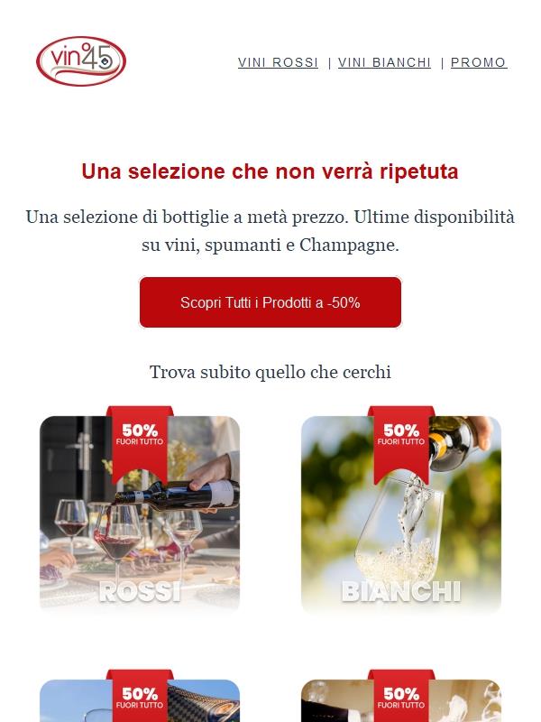 Sconti fino al −50%: approfitta ora