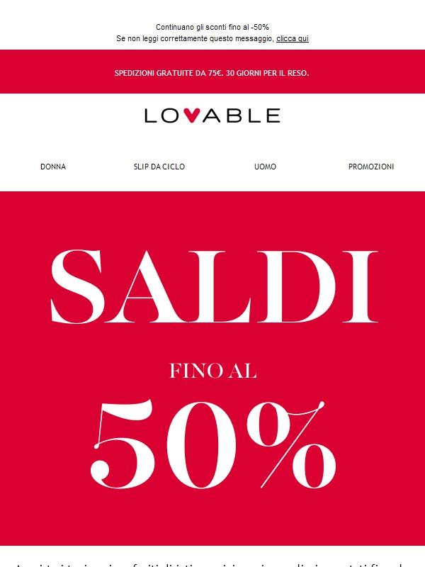 Approfitta dei Saldi Lovable!😍