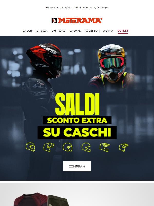 I caschi con gli sconti più alti. Solo fino a domenica! 💣