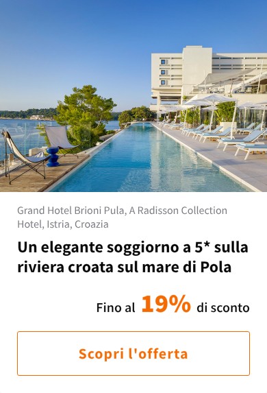 Un elegante soggiorno a 5* sulla riviera croata sul mare di Pola
