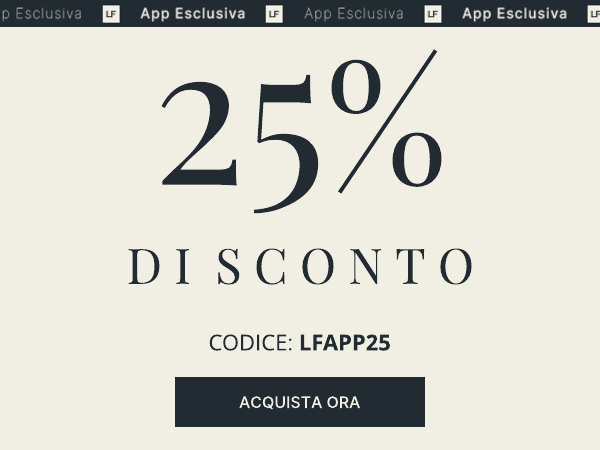 25 di sconto sull'app