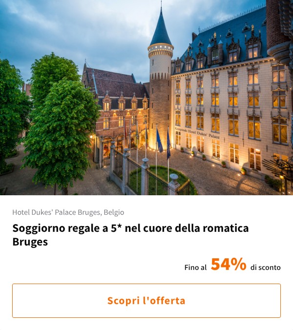 Soggiorno regale a 5* nel cuore della romatica Bruges