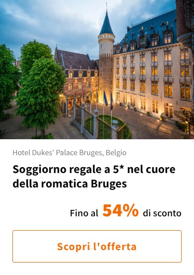Soggiorno regale a 5* nel cuore della romatica Bruges
