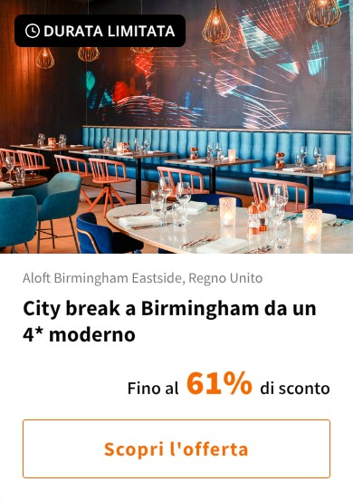 City break a Birmingham da un 4* moderno