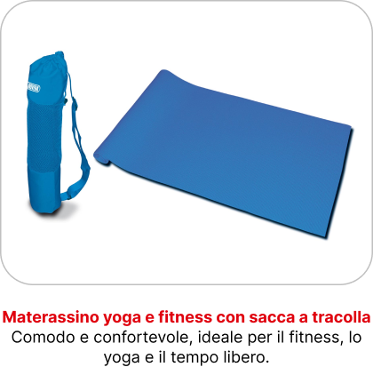 Materassino yoga e fitness con sacca a tracolla