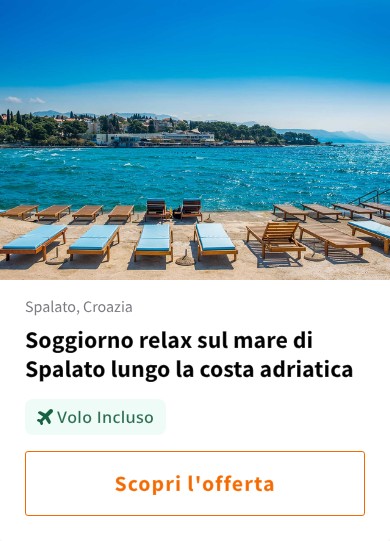 Soggiorno relax sul mare di Spalato lungo la costa adriatica