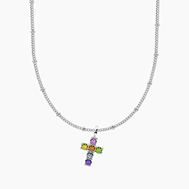 Collana INTRECCIO  con ciondolo INIZIALE