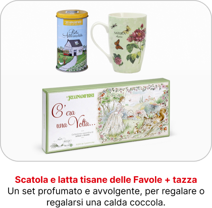 Scatola e latta tisane delle Favole + tazza