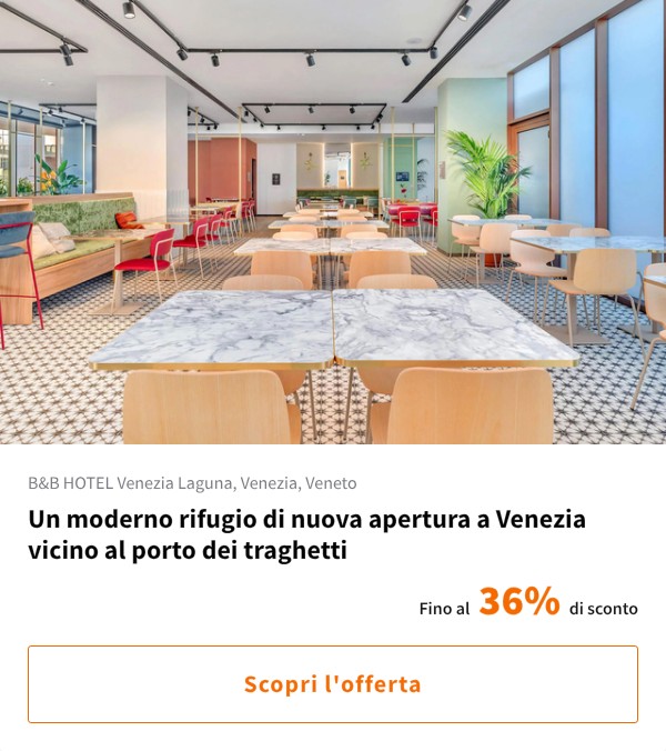 Un moderno rifugio di nuova apertura a Venezia vicino al porto dei traghetti