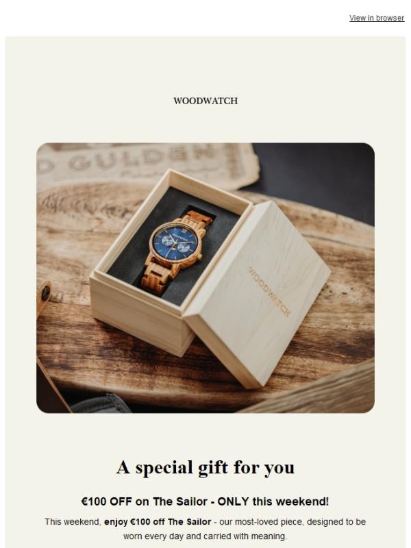 A gift from us 🎁 €100 off our bestseller