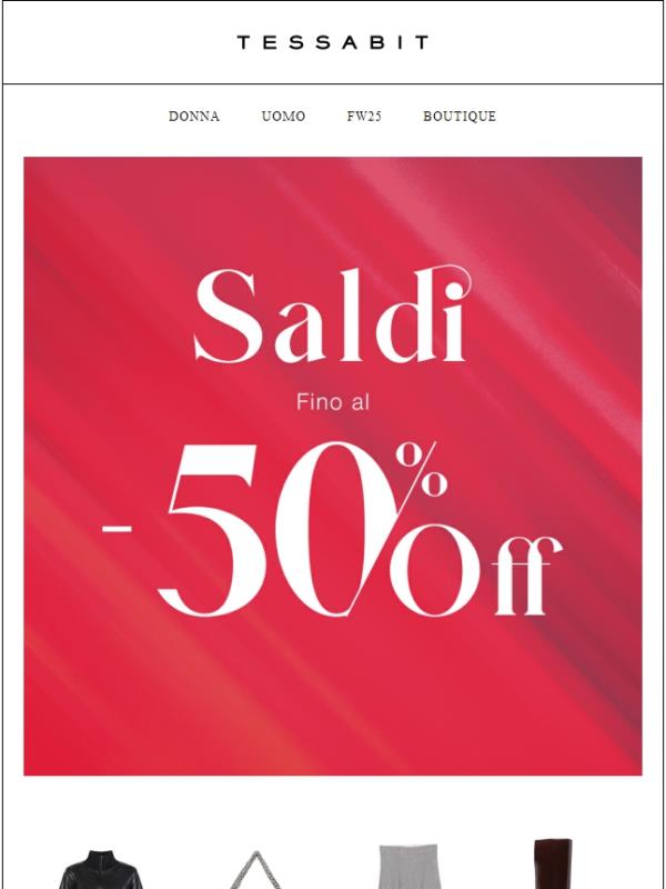 Saldi: i bestseller al -50% di sconto
