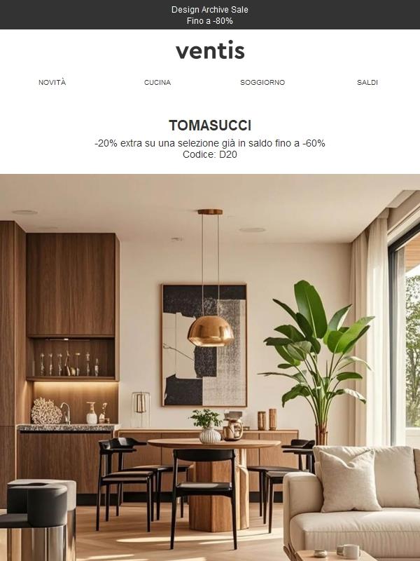 Design, ancora in saldo