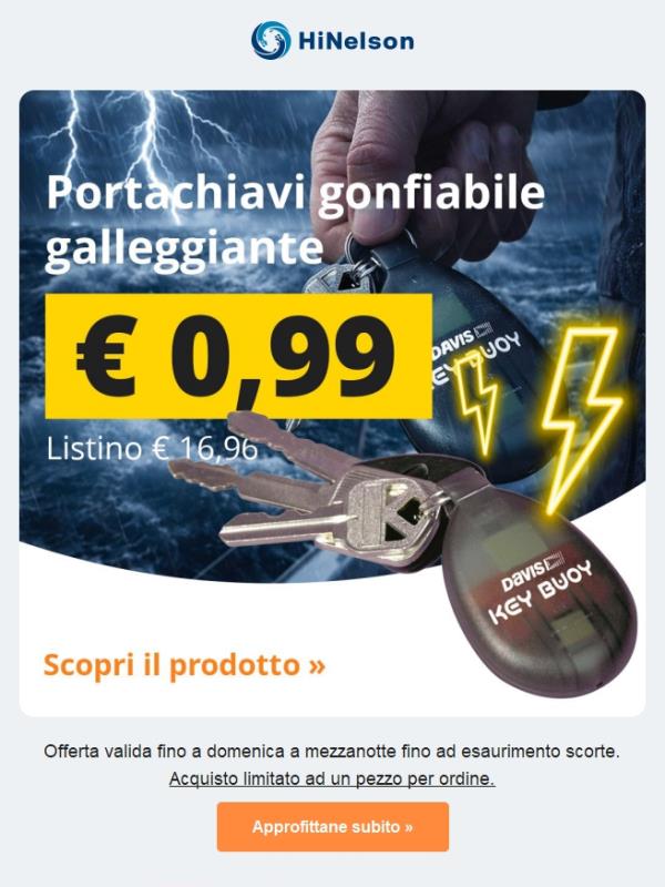 ⚡️ 0,99€ Offerta Lampo - Solo fino a domani