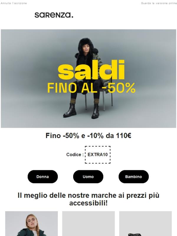 Fino al -50 % sul tuo guardaroba ✨