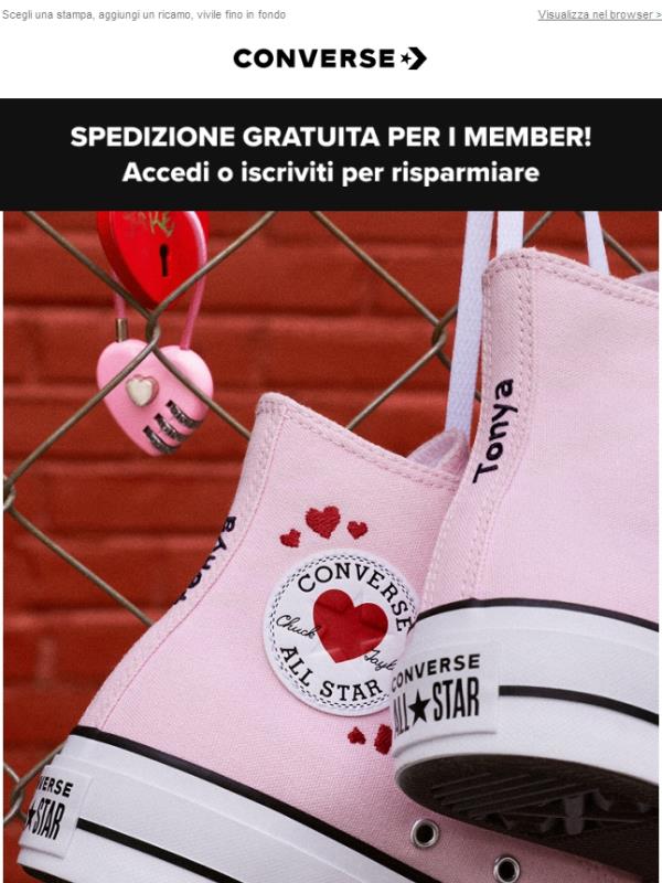 NOVITÀ: ❤️ Personalizza le tue Converse per San Valentino