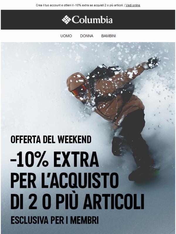 -10% extra: solo per questo weekend! 💥