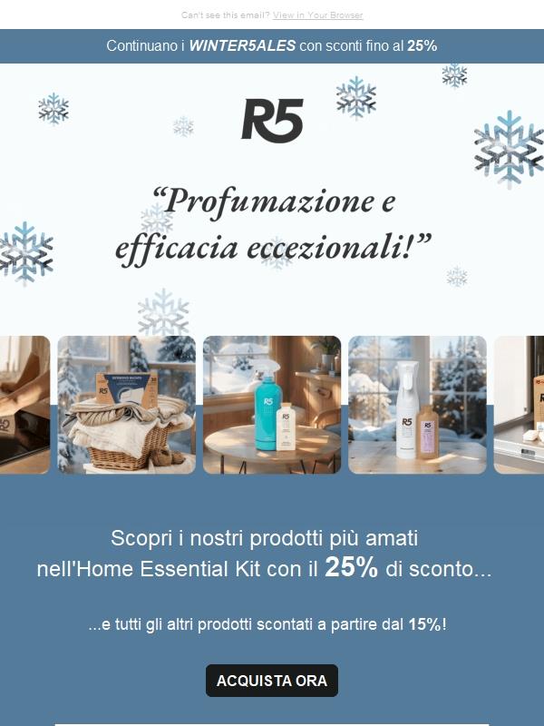 Approfitta ora dei WINTER5ALES.