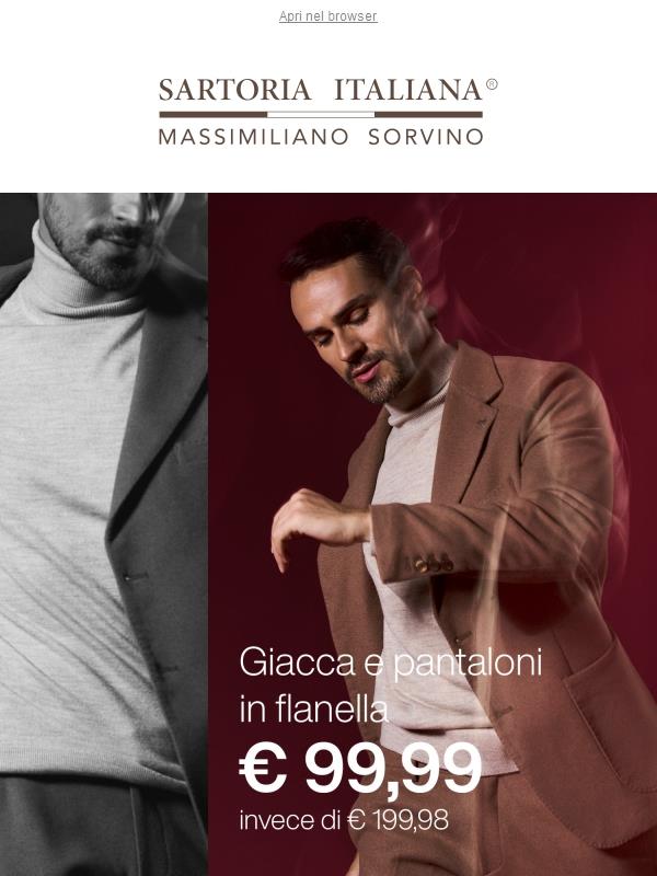 Scopri il Completo Flanella a soli € 99,99!