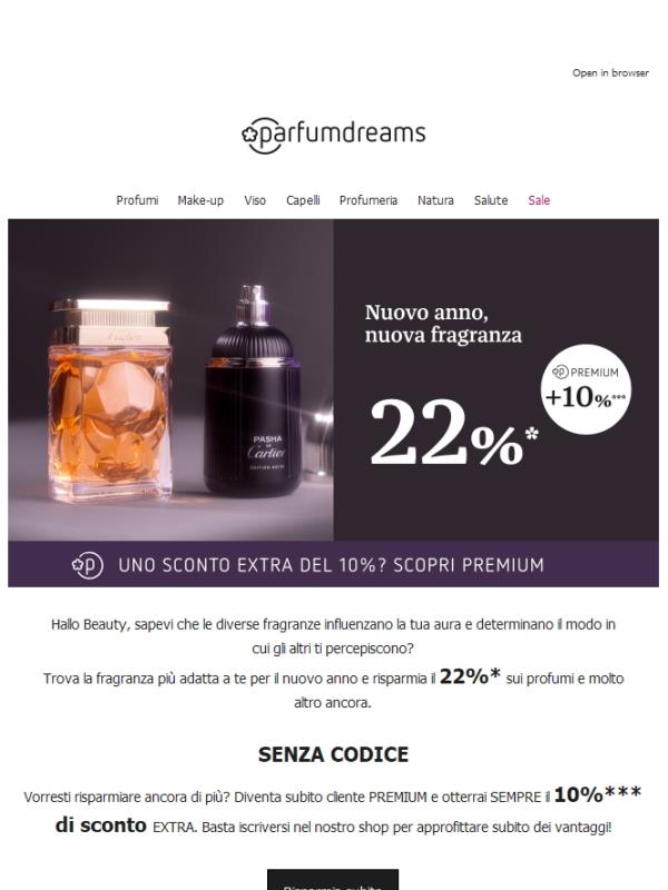 22% + 10% | Trova la fragranza che ti caratterizza💫