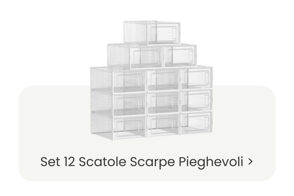 Set 12 Scatole Scarpe Pieghevoli