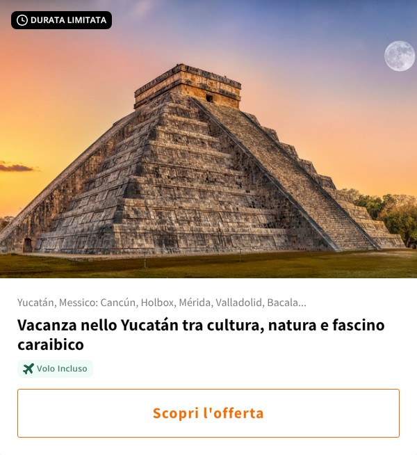 Vacanza nello Yucatán tra cultura, natura e fascino caraibico
