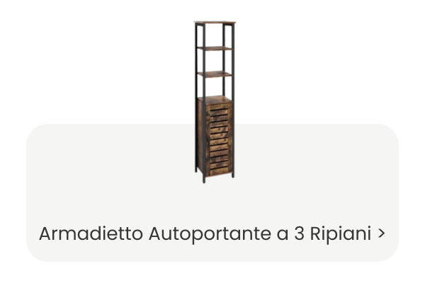 Armadietto Autoportante a 3 Ripiani