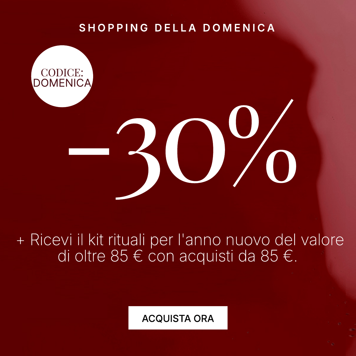 30 DI SCONTO A DIMINUZIONE