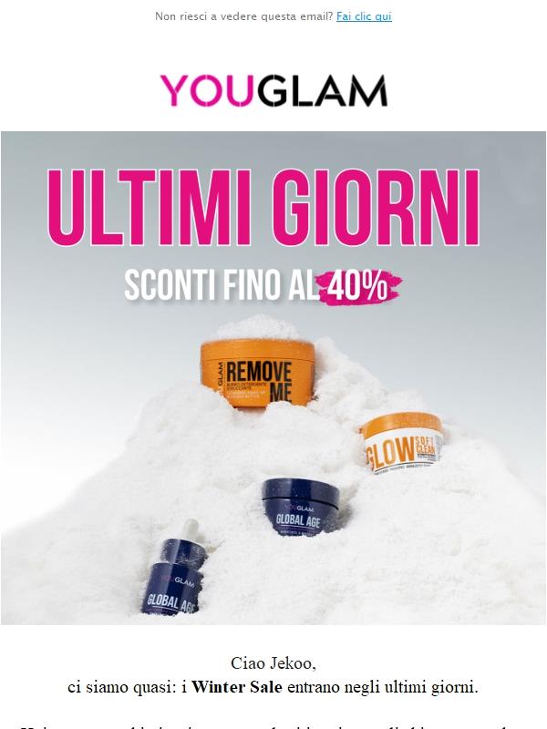 Ultimi giorni di Saldi YouGlam ❄️