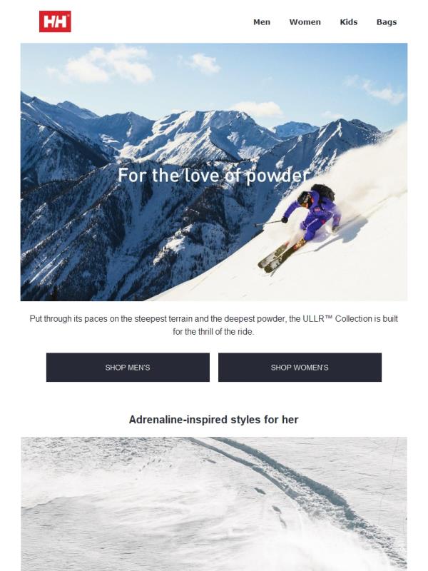 For the steepest terrain and the deepest powder