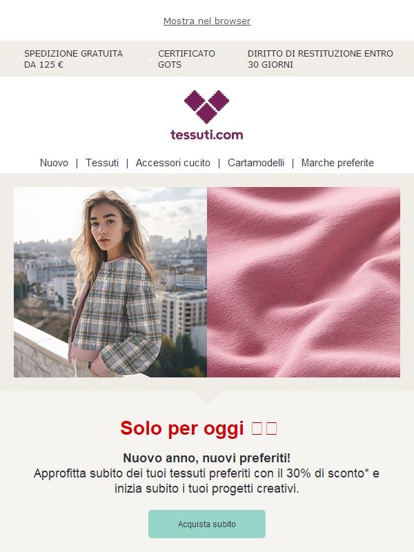 Risparmia il 30% – Solo per oggi
