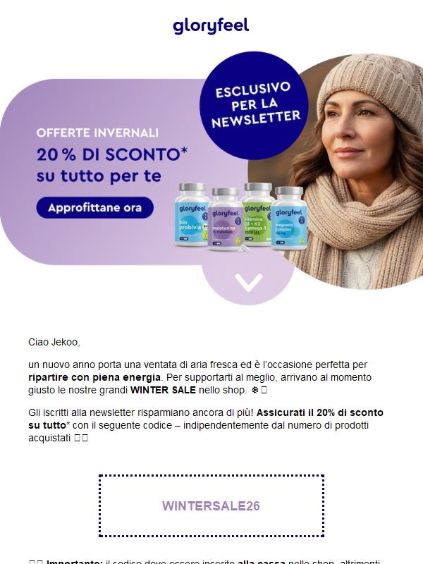❄️ Assicurati le offerte invernali