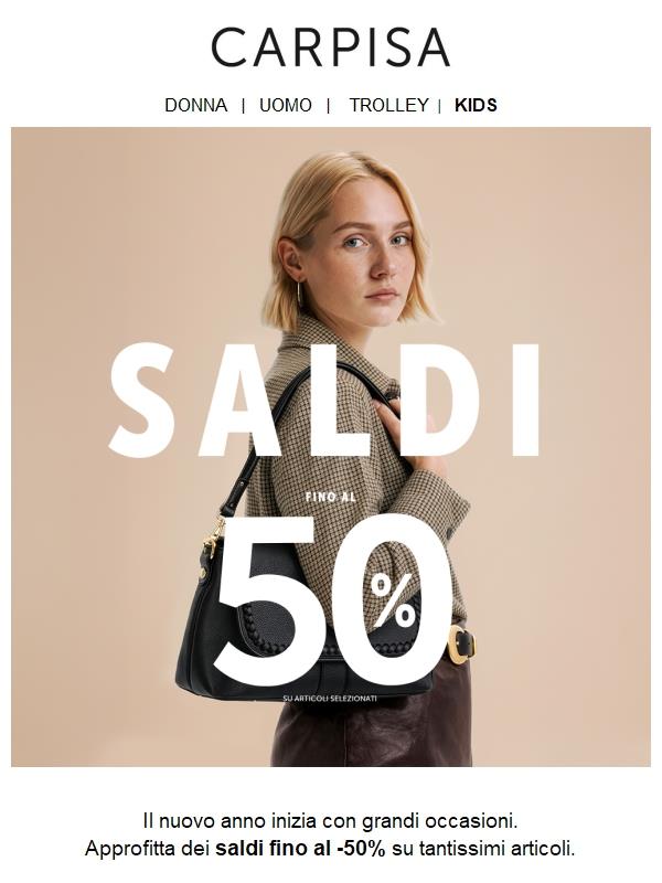 ⚡ I saldi sono iniziati ⚡ I tuoi preferiti fino al 50% di sconto!
