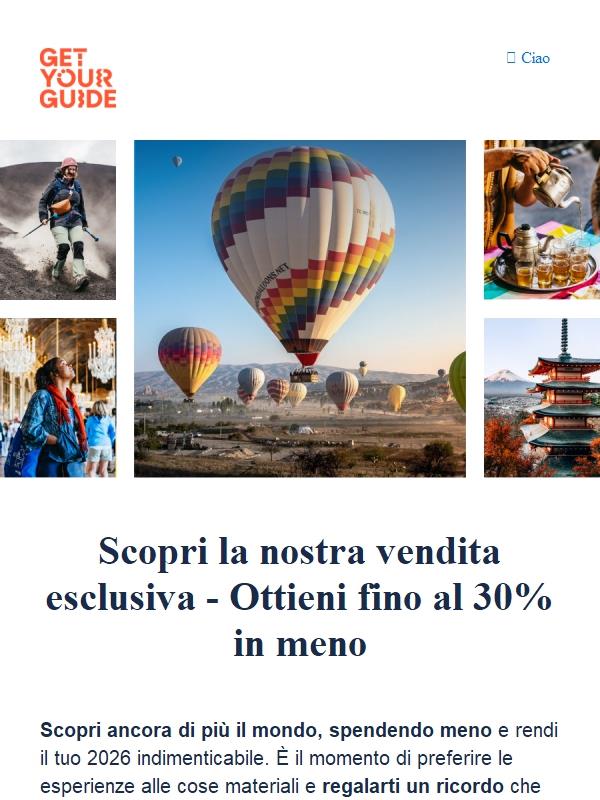 Pssst... È una vendita esclusiva, solo per te 🤫