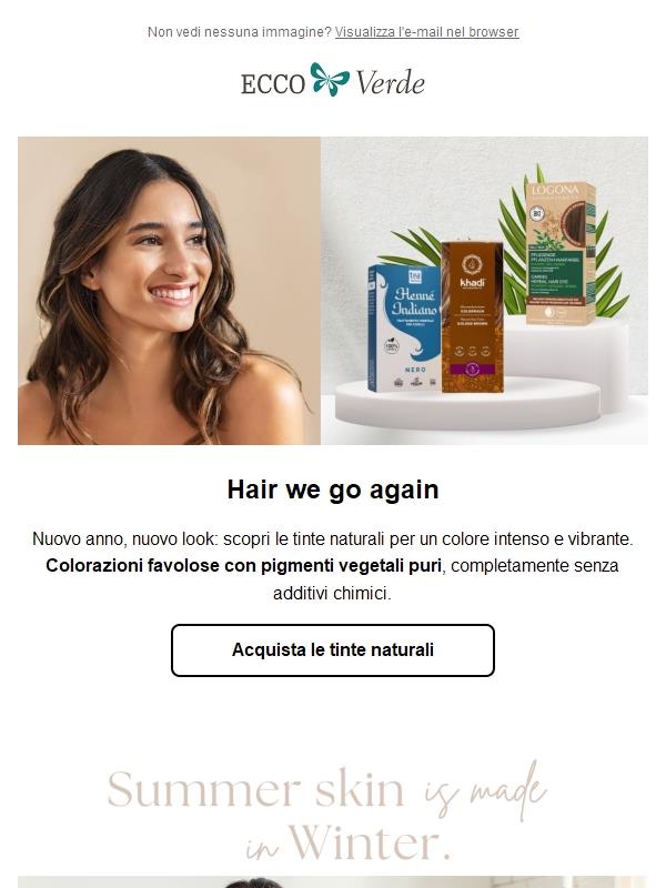 Colorazioni per capelli 🌰 naturali e vegetali