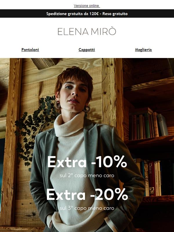 Ultime ore: fino al -20% EXTRA sui saldi!
