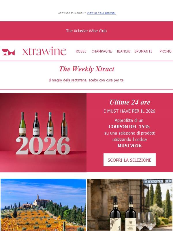 ULTIME 24 ORE | 15% di sconto sui must have