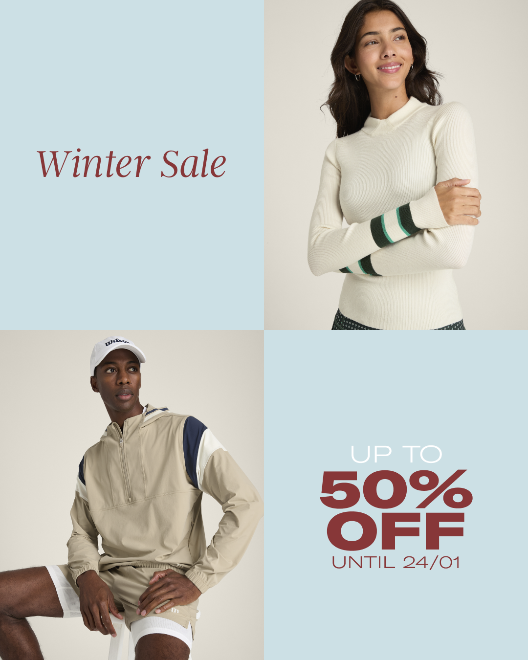 Fino al 50% di sconto sull’abbigliamento sportivo