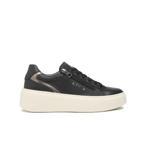 Nero Giardini Sneaker Donna con Platform in Pelle Nero