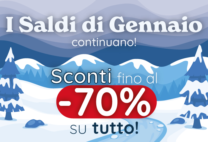 I saldi di Gennaio con sconti fino al -70%