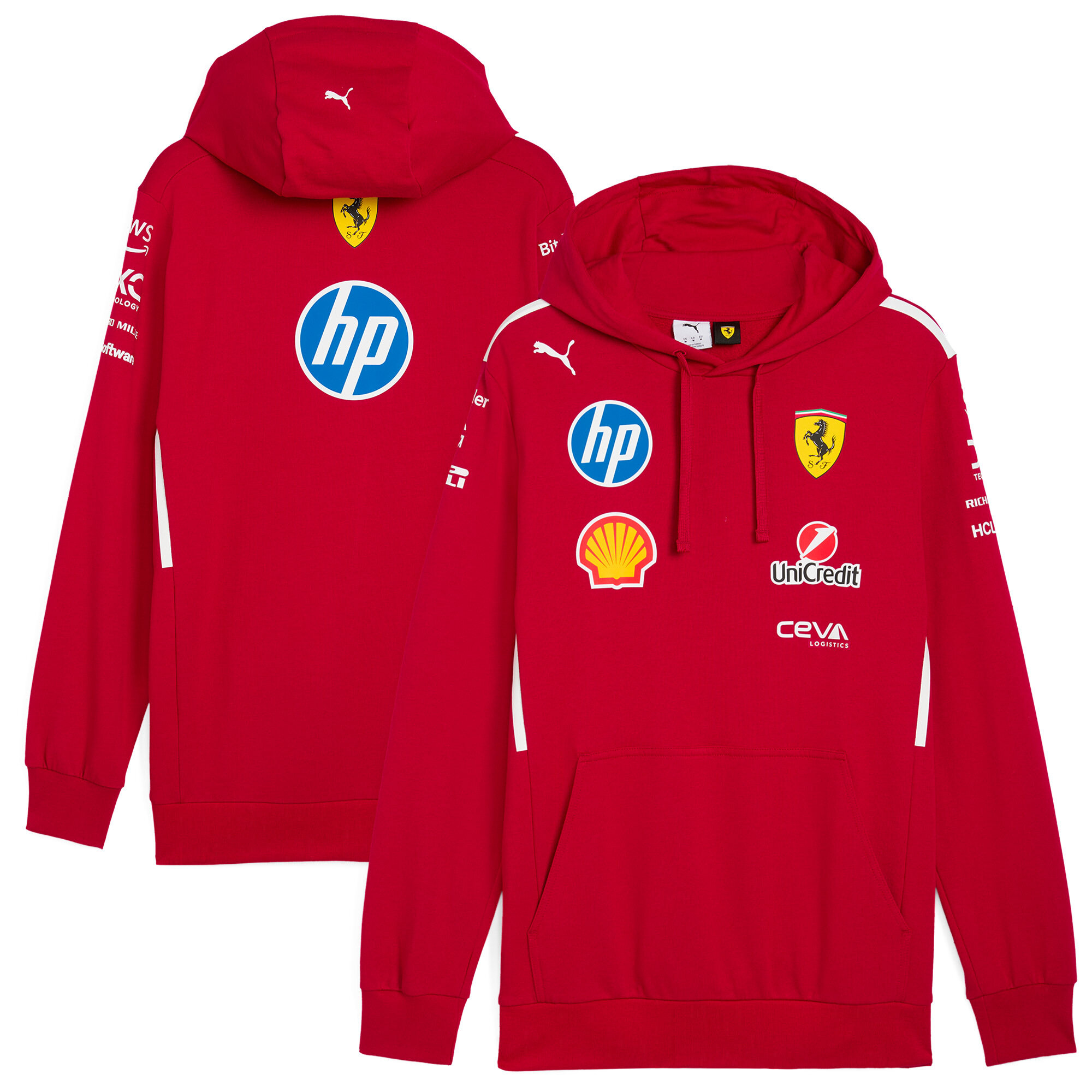 Felpa con cappuccio Scuderia Ferrari 2025 Team - Bambini