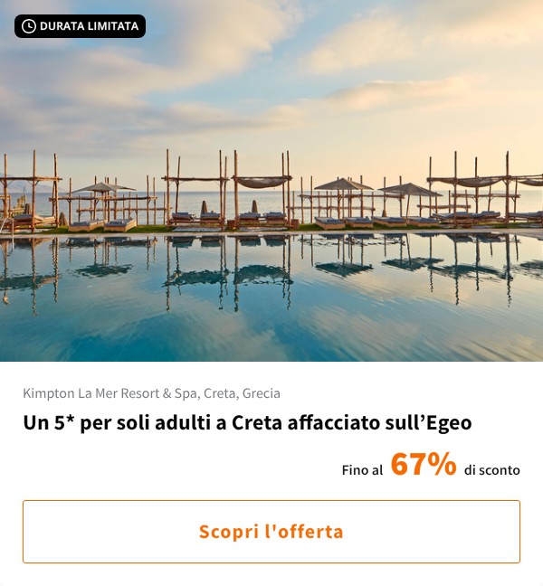 Un 5* per soli adulti a Creta affacciato sull%27Egeo