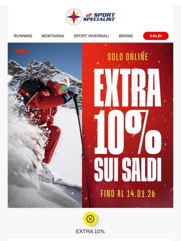 Extra 10% sui saldi 🔥