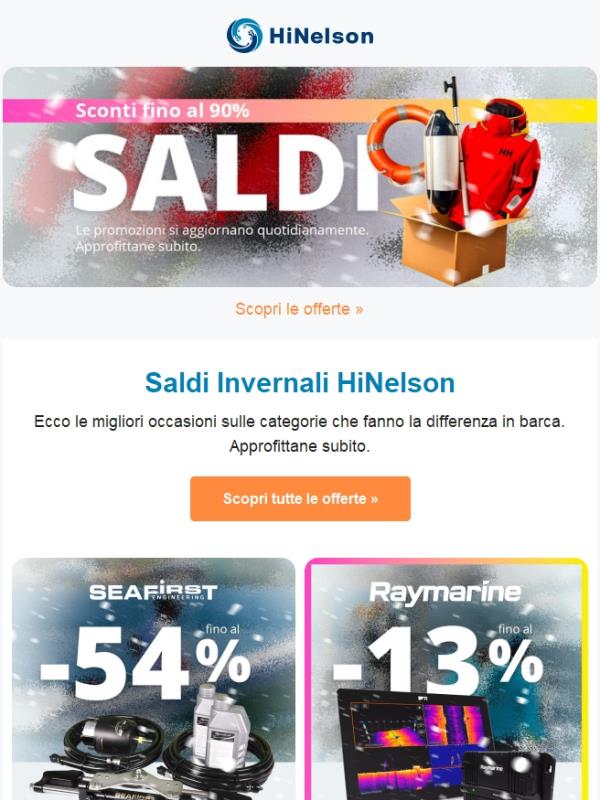 🤩 I SALDI sono sbarcati su HiNelson